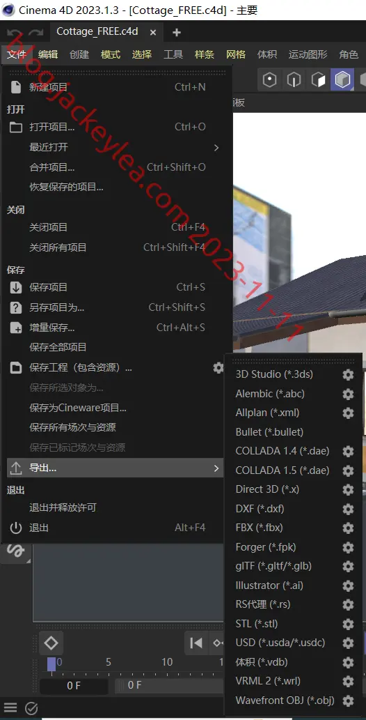 导出格式