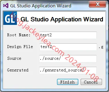 设置GL Studio属性