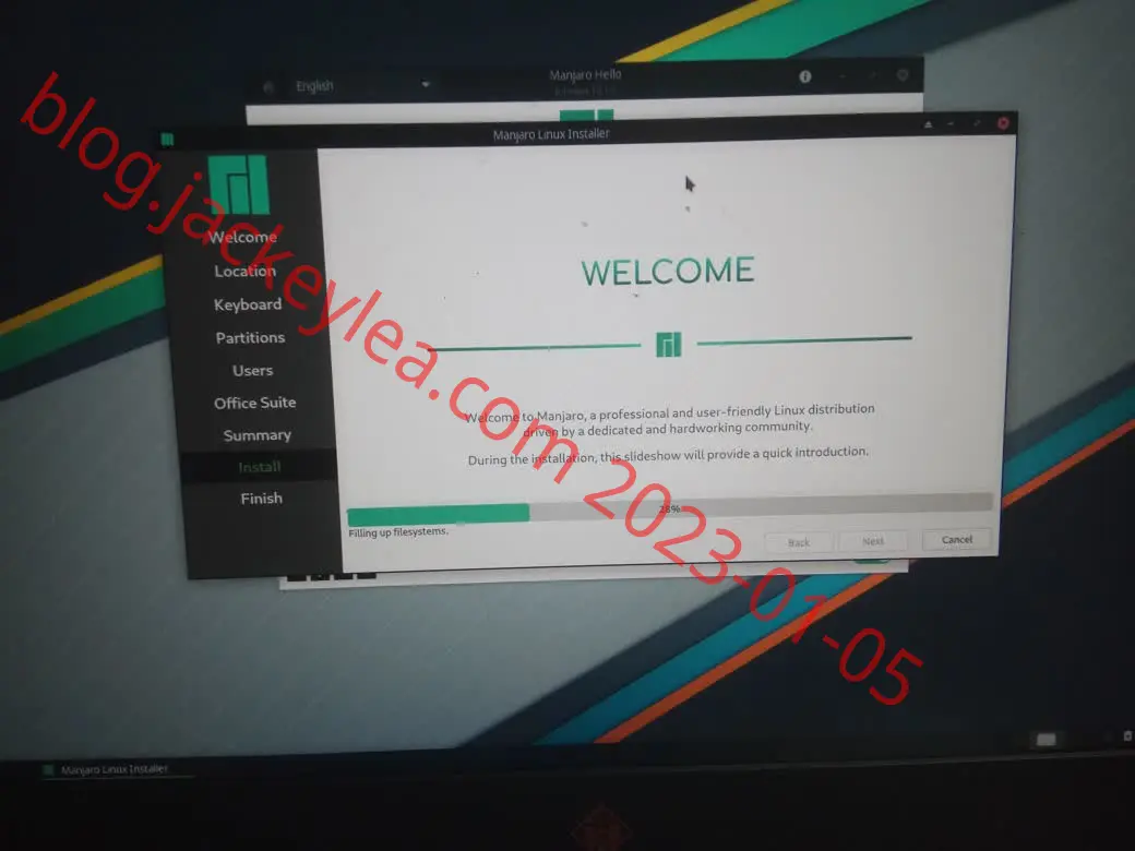 installing