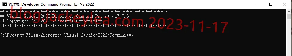 vs2022命令行