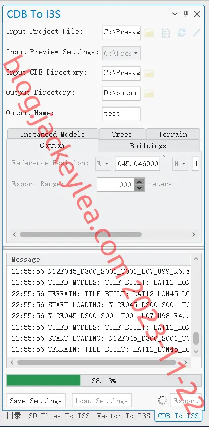 导出中
