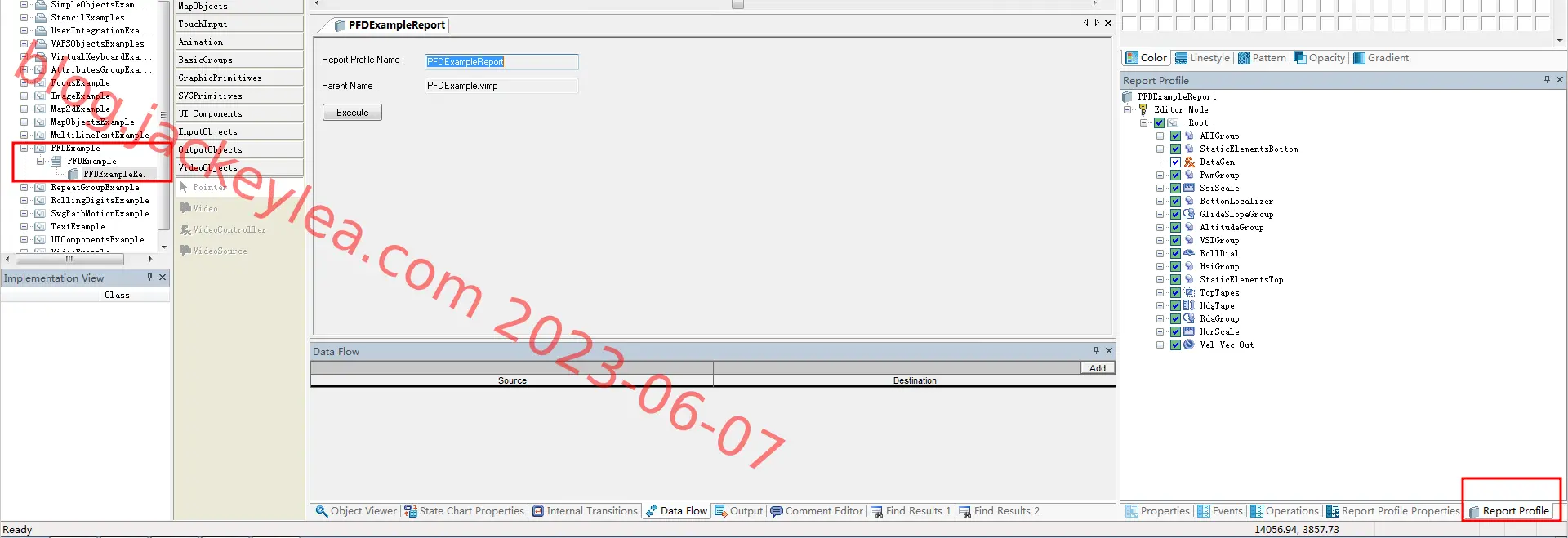 report profile窗口