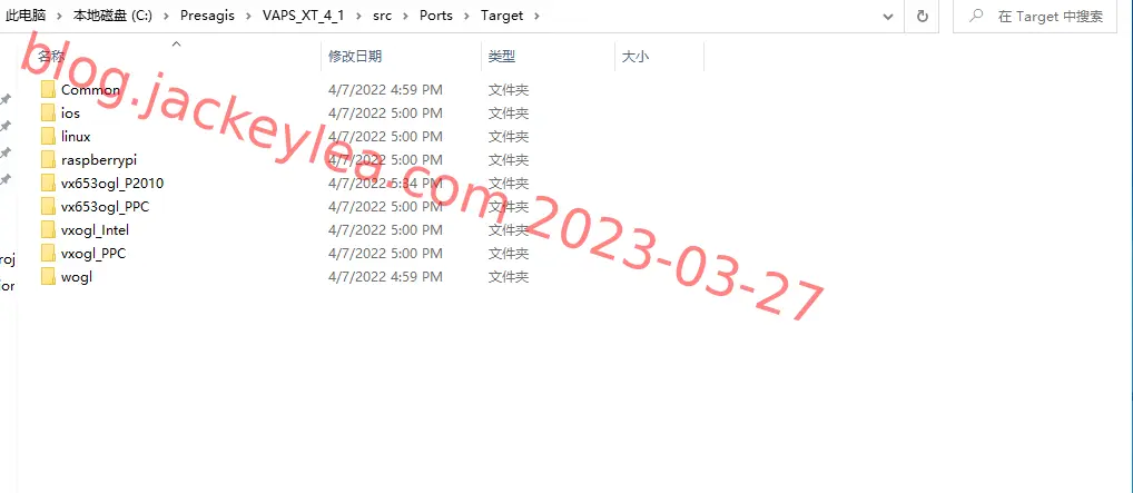 src/ports/target目录
