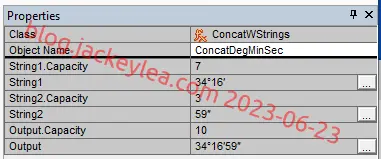 ConcatDegMinSec