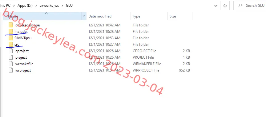 project files