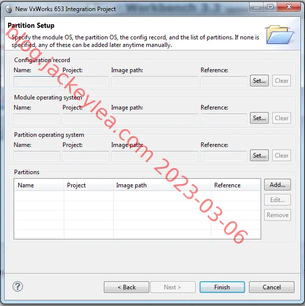 partition setup